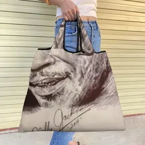 Mike Tyson Portrait Foldable Tote Bag