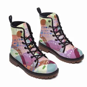 Men Swimming Girl Leather Work Boots