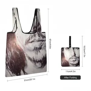 Johnny Depp Portrait Foldable Tote Bag