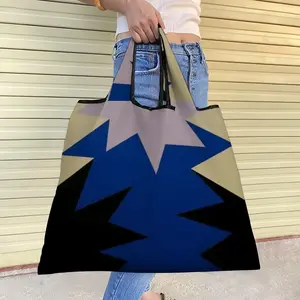 Blue Scarf Foldable Tote Bag