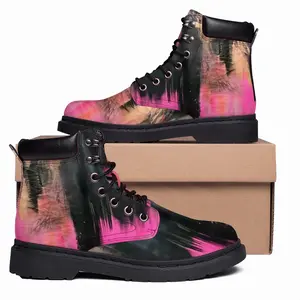 Men Pink Garden Mid Top Boots