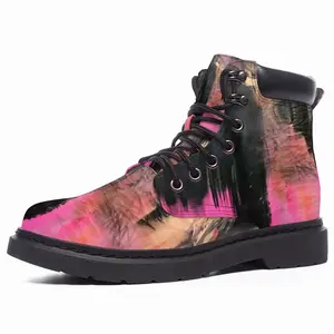 Men Pink Garden Mid Top Boots