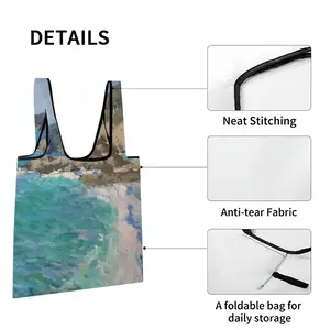 Sea Shore Spain Foldable Tote Bag