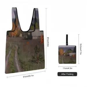 Autumn Village Nikolaevka Foldable Tote Bag