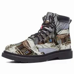 Men Traditional Russian Village Mid Top Boots