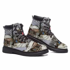 Men Traditional Russian Village Mid Top Boots