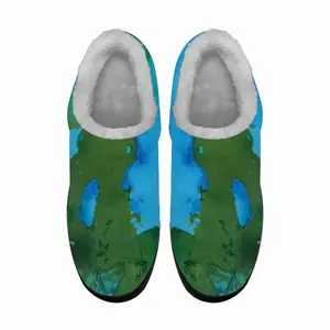 Men Green Figures Mysteries Cotton Slippers