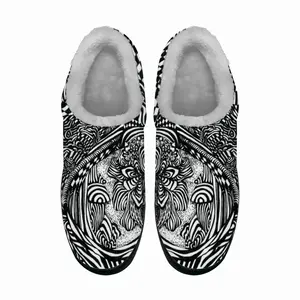 Men Liquid Skull Cotton Slippers