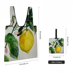 Lemon Branch Foldable Tote Bag