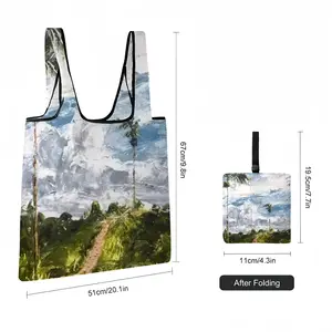 The Path To Ubud Foldable Tote Bag