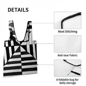 Grey Areas In Between Foldable Tote Bag