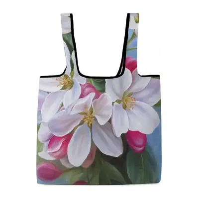 Apple Blossom Foldable Tote Bag