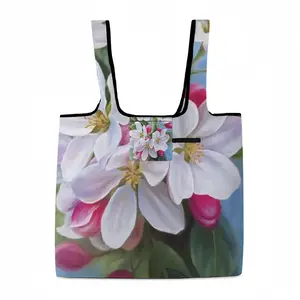 Apple Blossom Foldable Tote Bag