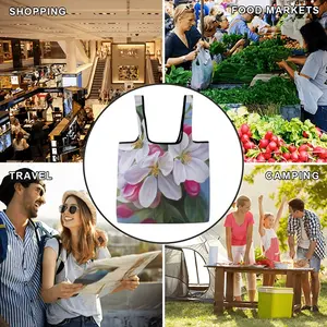 Apple Blossom Foldable Tote Bag