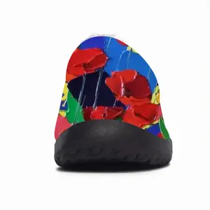 Men Poppies Cotton Slippers