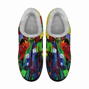 Men Irises And Peonies The Painter Garden Cotton Slippers