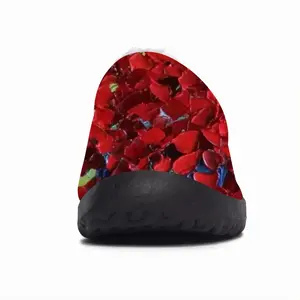 Men French Poppies Cotton Slippers