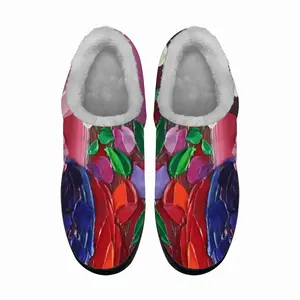 Men Cat And Vase Cotton Slippers