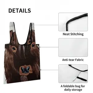 Bull - Red Bull Taurus Animals Buffalo Wild Foldable Tote Bag