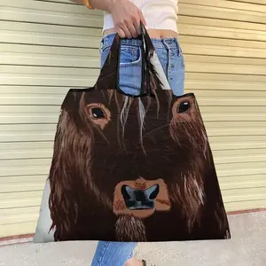 Bull - Red Bull Taurus Animals Buffalo Wild Foldable Tote Bag