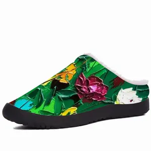 Men Anne Groves Garden Cotton Slippers