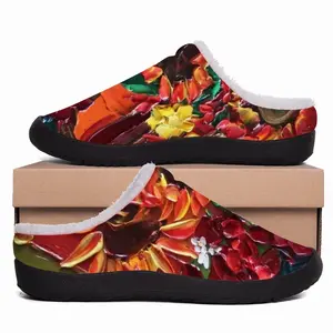 Men The Pleasure Of Flowers F Cotton Slippers