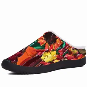 Men The Pleasure Of Flowers F Cotton Slippers