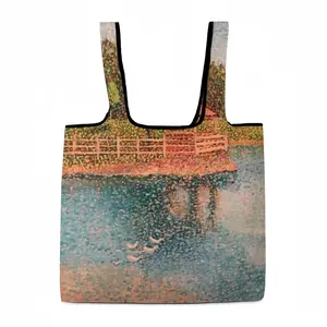 Gazebo On The Lake Foldable Tote Bag