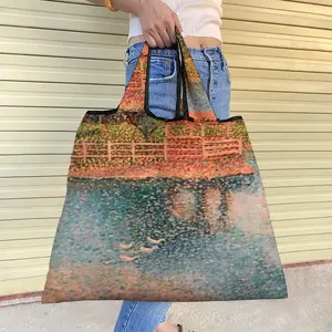 Gazebo On The Lake Foldable Tote Bag