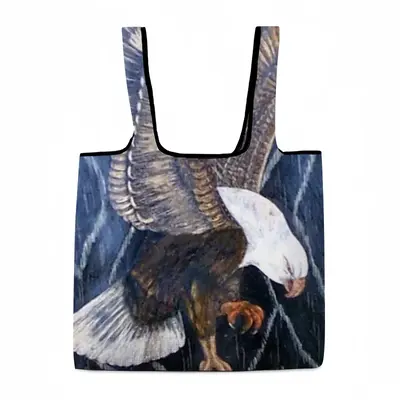 Eagle Scratch Foldable Tote Bag