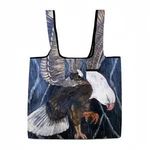 Eagle Scratch Foldable Tote Bag