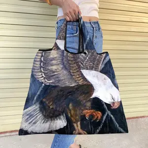 Eagle Scratch Foldable Tote Bag