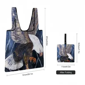 Eagle Scratch Foldable Tote Bag