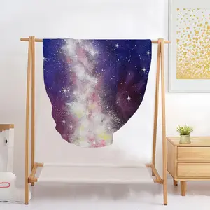 Celestial Blessing Flannel Blanket (Round)