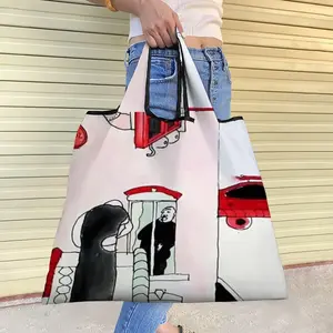 Dream House Foldable Tote Bag