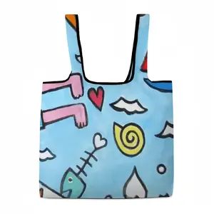 Seaside Foldable Tote Bag