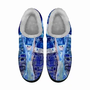 Men True Blue Cotton Slippers