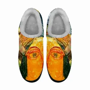 Men Sheela-Na-Gig Fragment Q Cotton Slippers