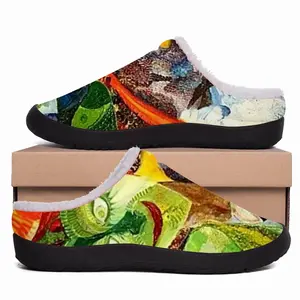 Men Frida Green Fragment I Cotton Slippers