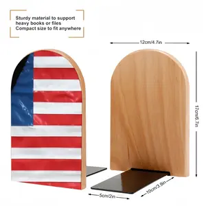 Pubic Flag United States Bookends