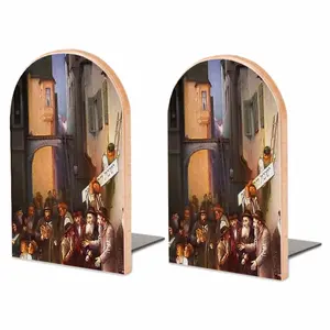 Old Warshaw Jewish Street Bookends