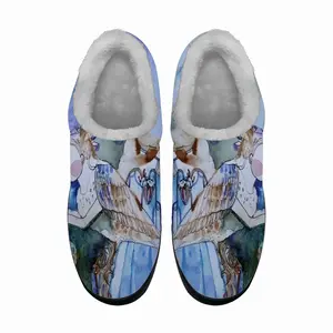 Men Bird And Pray Cotton Slippers