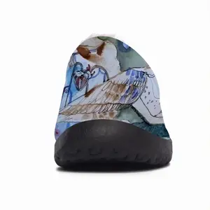 Men Bird And Pray Cotton Slippers