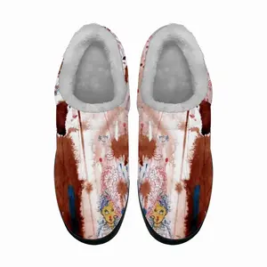 Men Walking In The Spring Rain Cotton Slippers