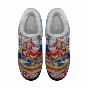 Men Angel Of The Forest - Drawing Cotton Slippers