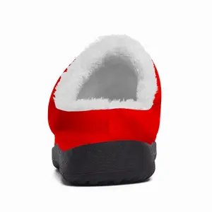 Men Deep Red (Decomposition) Cotton Slippers