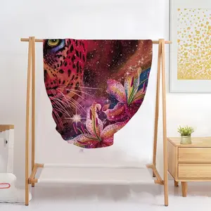 Nature Of The Universe Flannel Blanket (Round)