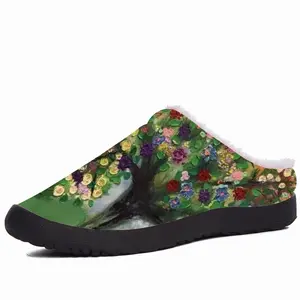 Men First To Bloom Cotton Slippers