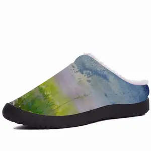 Men Field In Summer Twilight Cotton Slippers