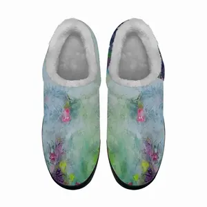 Men Love Violet Colors Cotton Slippers